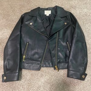 Kate Spade Girl’s Faux Leather jacket